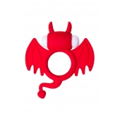 Красное эрекционное кольцо на пенис JOS COCKY DEVIL - JOS - в Таганроге купить с доставкой