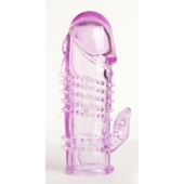 Фиолетовая насадка с коготком и шипами - 13 см. - Toyfa Basic - в Таганроге купить с доставкой