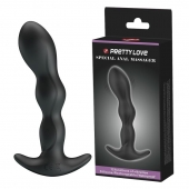 Черный анальный стимулятор простаты с вибрацией Special Anal Massager - 14,5 см. - Baile - в Таганроге купить с доставкой