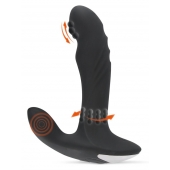 Черный вибромассажер простаты с функцией римминга Plug with Perineum Stimulator - 16,6 см. - Orion - в Таганроге купить с доставкой