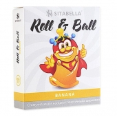 Стимулирующий презерватив-насадка Roll   Ball Banana - Sitabella - купить с доставкой в Таганроге