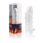 Закрытая прозрачная рельефная насадка Crystal sleeve - 13 см. - Erowoman-Eroman - в Таганроге купить с доставкой