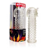 Закрытая прозрачная насадка на пенис Crystal Sleeve Faraon - 13,5 см. - Erowoman-Eroman - в Таганроге купить с доставкой