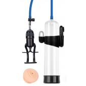 Прозрачная вакуумная вибропомпа Sex Expert с насадкой-вагиной - Sex Expert - в Таганроге купить с доставкой