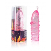 Закрытая рельефная насадка Crystal sleeve snakes в виде змеи с усиками - 14 см. - Erowoman-Eroman - в Таганроге купить с доставкой