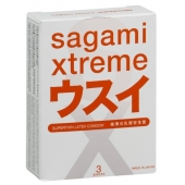 Ультратонкие презервативы Sagami Xtreme SUPERTHIN - 3 шт. - Sagami - купить с доставкой в Таганроге