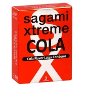 Ароматизированные презервативы Sagami Xtreme COLA - 3 шт. - Sagami - купить с доставкой в Таганроге