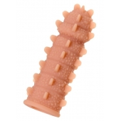 Телесная реалистичная насадка KOKOS Extreme Sleeve 04 с дополнительной стимуляцией - 12,7 см. - KOKOS - в Таганроге купить с доставкой