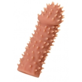 Телесная реалистичная насадка KOKOS Extreme Sleeve 07 с дополнительной стимуляцией - 12,7 см. - KOKOS - в Таганроге купить с доставкой