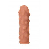 Телесная реалистичная насадка KOKOS Extreme Sleeve 11 с дополнительной стимуляцией - 12,7 см. - KOKOS - в Таганроге купить с доставкой