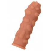 Телесная реалистичная насадка KOKOS Extreme Sleeve 11 с дополнительной стимуляцией - 12,7 см. - KOKOS - в Таганроге купить с доставкой