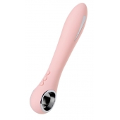 Розовый силиконовый вибратор с электростимуляцией GALVANI VIBE - 21 см. - ToyFa - купить с доставкой в Таганроге
