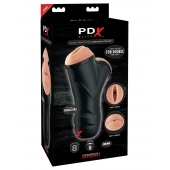 Мастурбатор в колбе с двумя тоннелями Double Penetration Vibrating Stroker - Pipedream - в Таганроге купить с доставкой