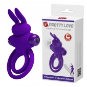 Фиолетовое эрекционное кольцо с вибростимуляцией клитора Vibrant Penis Ring III - Baile - в Таганроге купить с доставкой