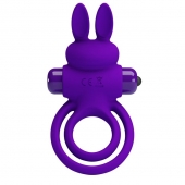 Фиолетовое эрекционное кольцо с вибростимуляцией клитора Vibrant Penis Ring III - Baile - в Таганроге купить с доставкой