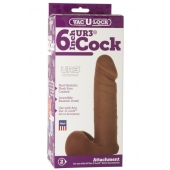 Насадка-мулат для трусиков Vac-U-Lock 6  ULTRASKYN Cock - 17,3 см. - Doc Johnson - купить с доставкой в Таганроге