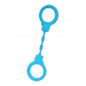 Голубые силиконовые наручники A-Toys без ключа - A-toys - купить с доставкой в Таганроге