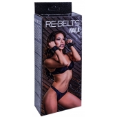 Черные кожаные наручники Naila - Rebelts - купить с доставкой в Таганроге