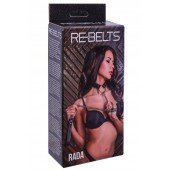 Черный поводок и чокер с кольцом Rada - Rebelts - купить с доставкой в Таганроге