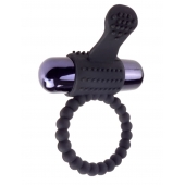 Черное эрекционное виброкольцо Vibrating Silicone Super Ring - Pipedream - в Таганроге купить с доставкой