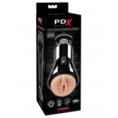 Телесный вибромастурбатор-вагина Cock Compressor Vibrating Stroker - Pipedream - в Таганроге купить с доставкой