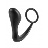 Эрекционное кольцо с анальной пробкой Ass-Gasm Cockring Plug - Pipedream - в Таганроге купить с доставкой