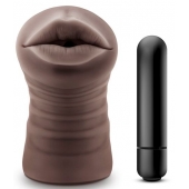 Коричневый мастурбатор-ротик Heather - Blush Novelties - в Таганроге купить с доставкой