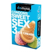 Презервативы для орального секса DOMINO Sweet Sex с ароматом мороженого - 3 шт. - Domino - купить с доставкой в Таганроге