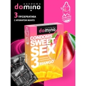 Презервативы для орального секса DOMINO Sweet Sex с ароматом манго - 3 шт. - Domino - купить с доставкой в Таганроге