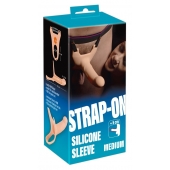 Силиконовый полый страпон на ремнях Silicone Strap-on - 16 см. - Orion - купить с доставкой в Таганроге