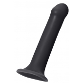 Черный фаллос на присоске Silicone Bendable Dildo XL - 20 см. - Strap-on-me - купить с доставкой в Таганроге