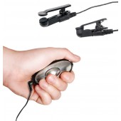 Черные электрические зажимы для сосков Shock Therapy Nipple Clamps - Pipedream - купить с доставкой в Таганроге