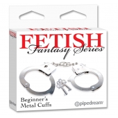 Металлические наручники Beginner s Metal Cuffs - Pipedream - купить с доставкой в Таганроге