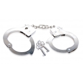 Металлические наручники Beginner s Metal Cuffs - Pipedream - купить с доставкой в Таганроге