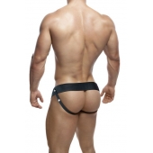 Черный мужской страпон DR. SKIN 6INCH HOLLOW STRAP ON - 16 см. - Blush Novelties - купить с доставкой в Таганроге