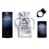 Темно-серое эрекционное кольцо Vibrating Love Ring с вибрацией - Fifty Shades of Grey - в Таганроге купить с доставкой