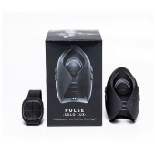 Темно-серый инновационный мужской осциллятор PULSE SOLO LUX с пультом ДУ - Hot Octopuss - в Таганроге купить с доставкой