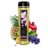 Массажное масло Libido Exotic Fruits с ароматом экзотических фруктов - 240 мл. - Shunga - купить с доставкой в Таганроге