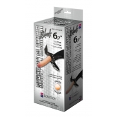 Пояс-трусики с насадкой Glamour - 17 см. - LOVETOY (А-Полимер) - купить с доставкой в Таганроге