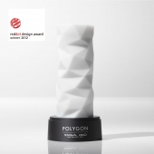 Белый 3D мастурбатор POLYGON - Tenga - в Таганроге купить с доставкой