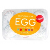 Набор из 6 мастурбаторов Tenga EGG Easy Beat с различным рельефом - Tenga - в Таганроге купить с доставкой