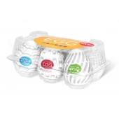 Набор из 6 мастурбаторов Tenga EGG Easy Beat с различным рельефом - Tenga - в Таганроге купить с доставкой