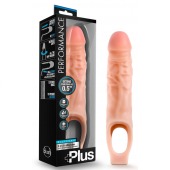 Телесный реалистичный фаллоудлинитель 9 Inch Silicone Cock Sheath Penis Extender - 22,86 см. - Blush Novelties - в Таганроге купить с доставкой