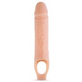 Телесный реалистичный фаллоудлинитель 10 Inch Silicone Cock Sheath Penis Extender - 25,4 см. - Blush Novelties - в Таганроге купить с доставкой