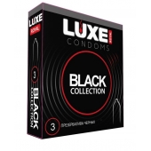 Черные презервативы LUXE Royal Black Collection - 3 шт. - Luxe - купить с доставкой в Таганроге