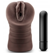 Коричневый мастурбатор-вагина Hot Chocolate Brianna - Blush Novelties - в Таганроге купить с доставкой