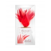 Красный перьевой тиклер Plume - 23 см. - Lola Lingerie - купить с доставкой в Таганроге