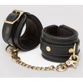 Черные наручники Bound to You Faux Leather Wrist Cuffs - Fifty Shades of Grey - купить с доставкой в Таганроге