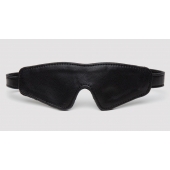 Черная плотная маска на глаза Bound to You Faux Leather Blindfold - Fifty Shades of Grey - купить с доставкой в Таганроге