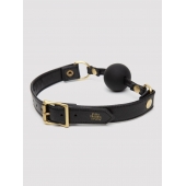 Черный кляп-шар Bound to You Faux Leather Ball Gag - Fifty Shades of Grey - купить с доставкой в Таганроге